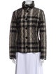 Burberry Plaid Print Jacket