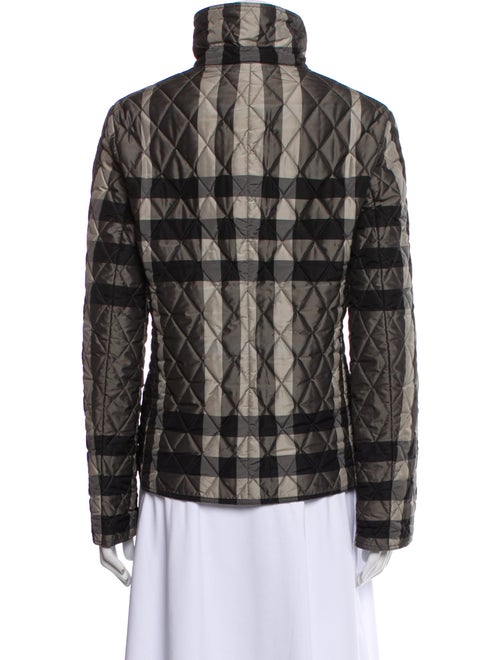 Burberry Plaid Print Jacket