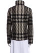 Burberry Plaid Print Jacket