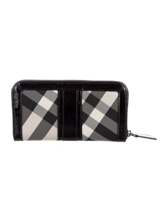 Burberry Nylon Printed Continental Wallet
