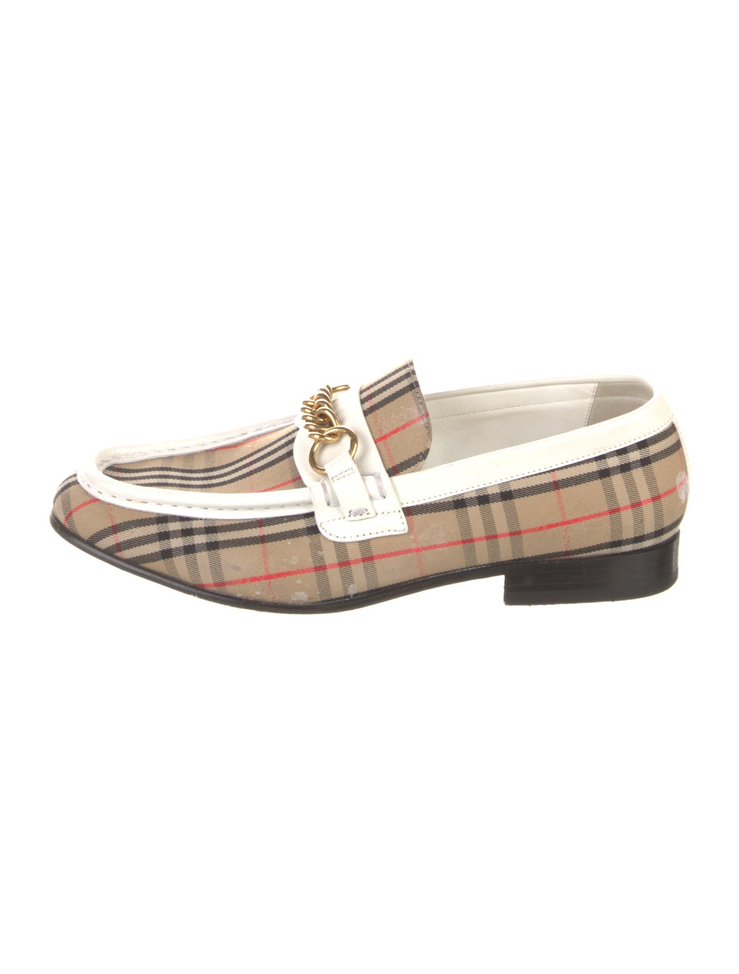 Burberry Canvas Printed Loafers
