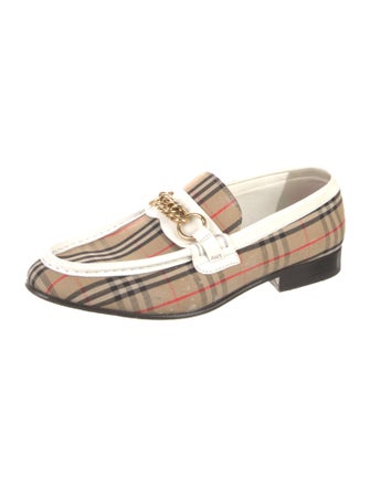 Burberry Canvas Printed Loafers
