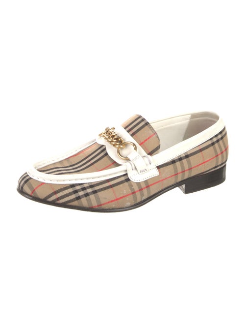 Burberry Canvas Printed Loafers
