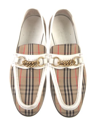 Burberry Canvas Printed Loafers