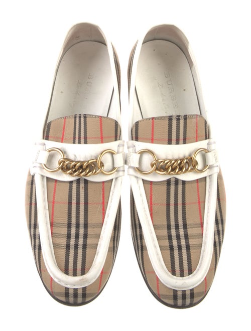 Burberry Canvas Printed Loafers