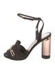 Burberry Leather Chain-Link Accents D'Orsay Pumps