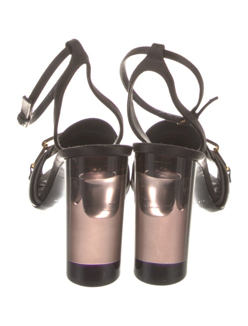 Burberry Leather Chain-Link Accents D'Orsay Pumps