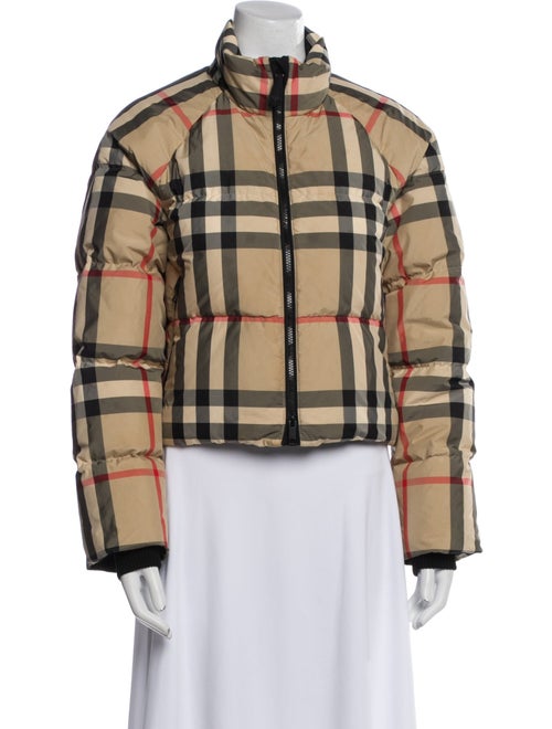Burberry Plaid Print Jacket