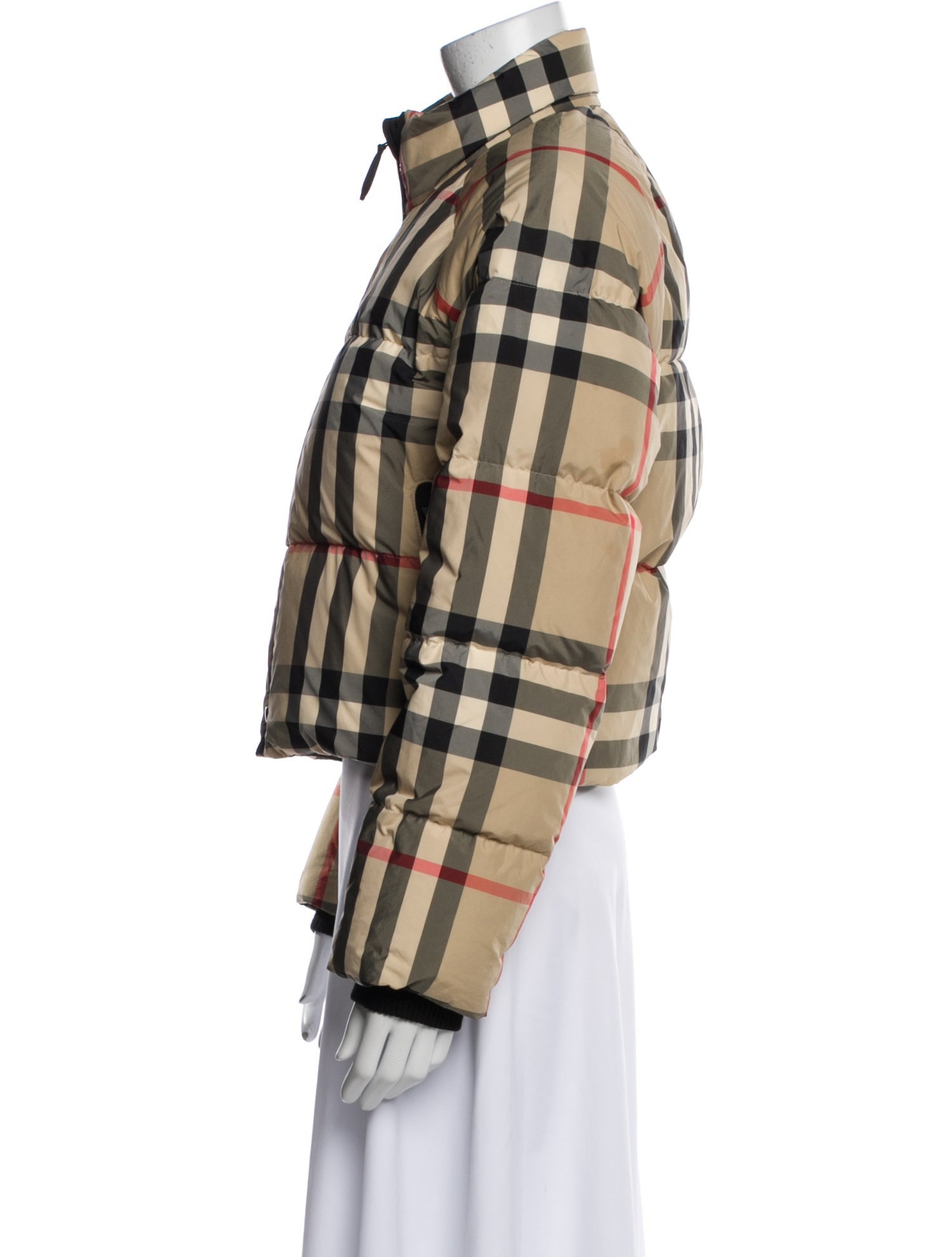 Burberry Plaid Print Jacket