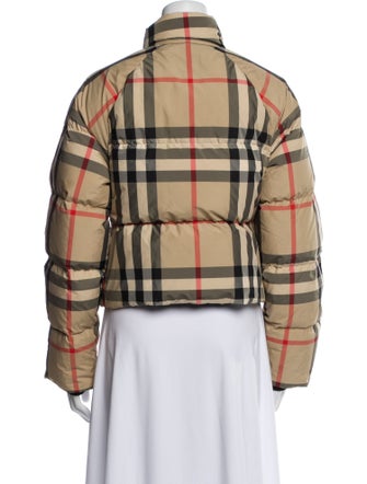Burberry Plaid Print Jacket