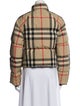Burberry Plaid Print Jacket