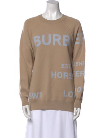 Burberry Merino Wool Printed Sweater