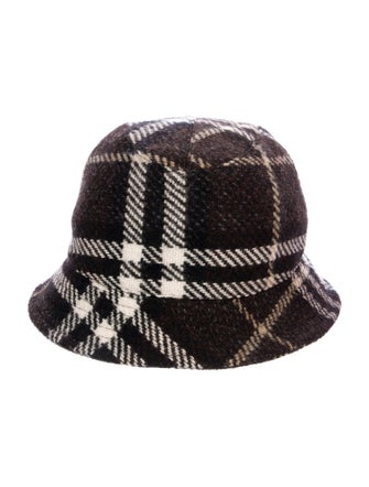 Burberry Wool Check Bucket Hat