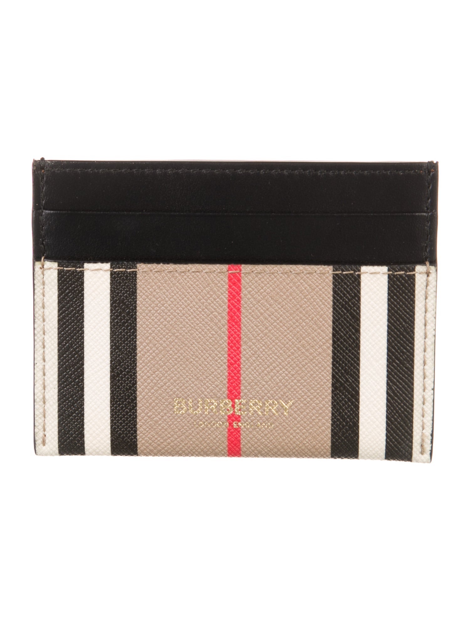 Burberry Exploded Check Pattern Canvas Wallet