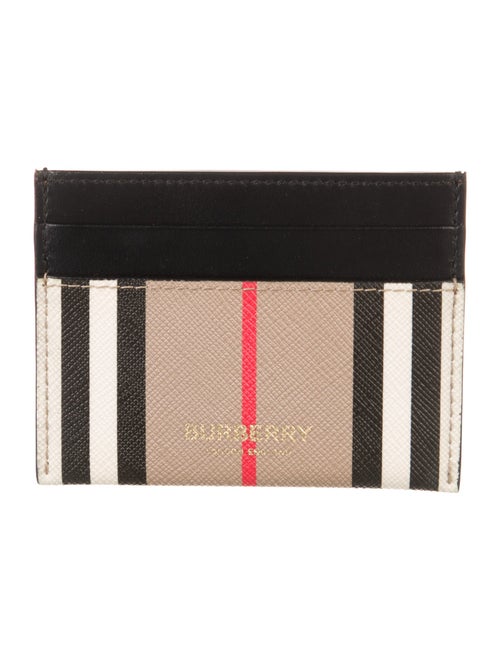 Burberry Exploded Check Pattern Canvas Wallet