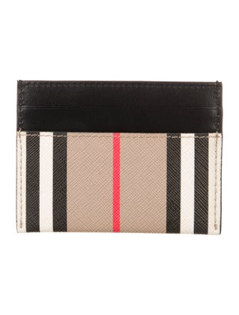 Burberry Exploded Check Pattern Canvas Wallet