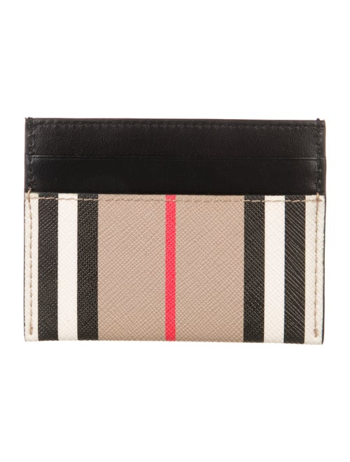 Burberry Exploded Check Pattern Canvas Wallet