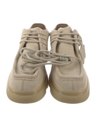 Burberry Suede Lace-Up Boots