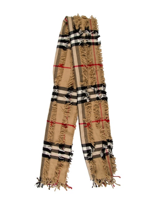Burberry Cashmere House Check Pattern Scarf