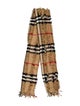 Burberry Cashmere House Check Pattern Scarf