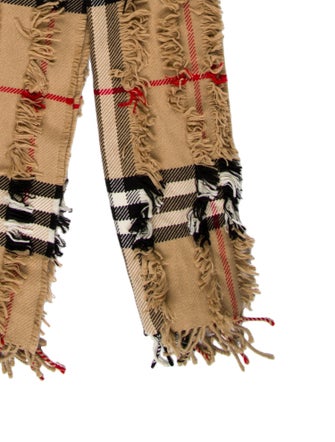 Burberry Cashmere House Check Pattern Scarf