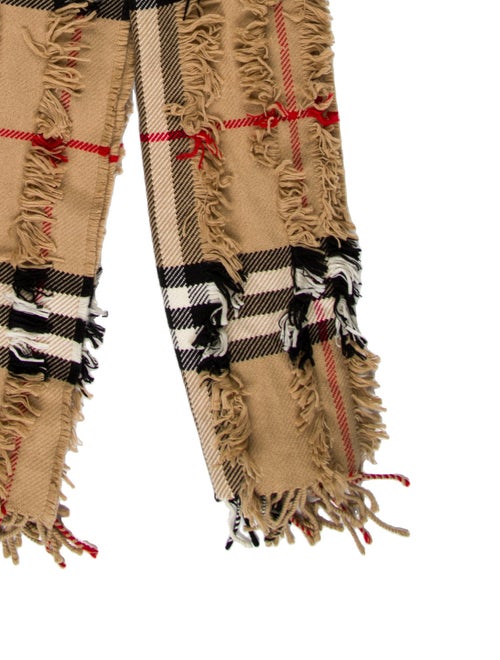 Burberry Cashmere House Check Pattern Scarf