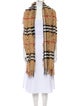 Burberry Cashmere House Check Pattern Scarf