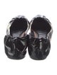 Burberry Nova Check Pattern Patent Leather Ballet Flats