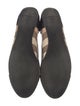 Burberry Nova Check Pattern Patent Leather Ballet Flats