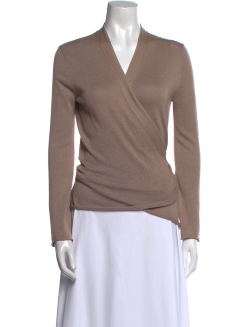 Burberry Silk V-Neck Sweater