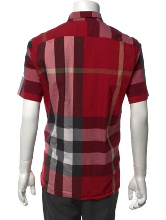 Burberry Exploded Check Pattern Short Sleeve Shirt