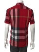 Burberry Exploded Check Pattern Short Sleeve Shirt
