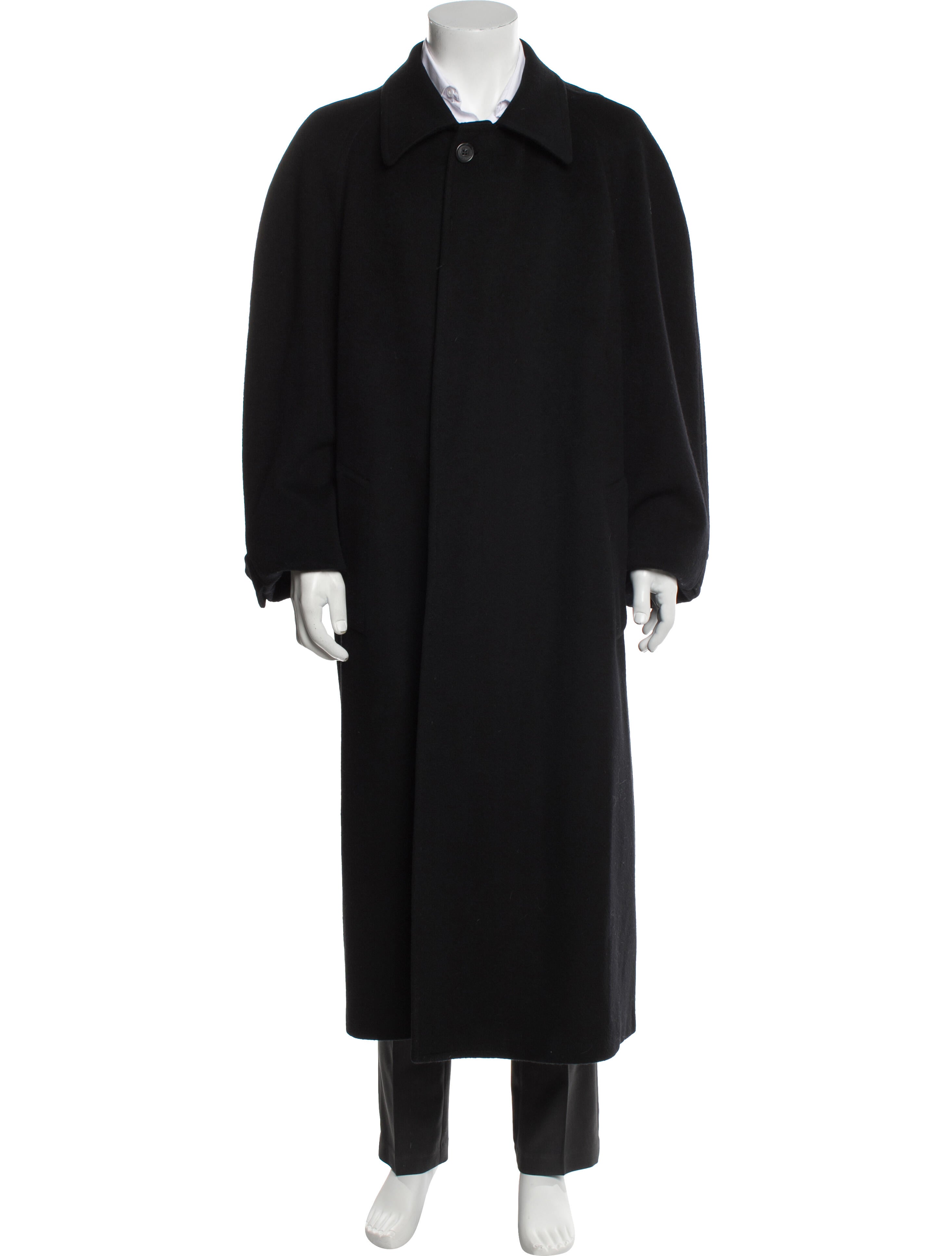 Burberry Nova Check Pattern Wool Overcoat