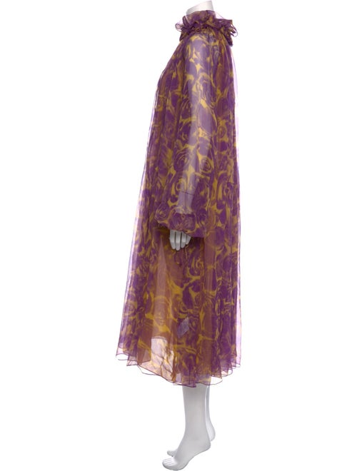 Burberry Silk Midi Length Dress