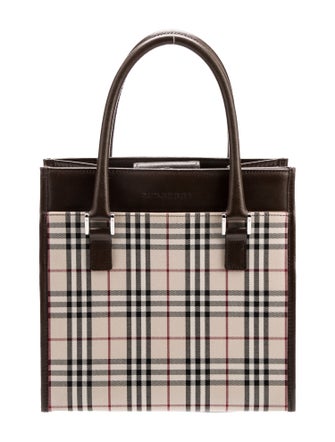 Burberry Nova Check Top Handle Bag