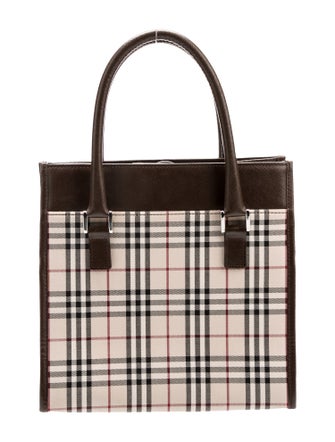 Burberry Nova Check Top Handle Bag