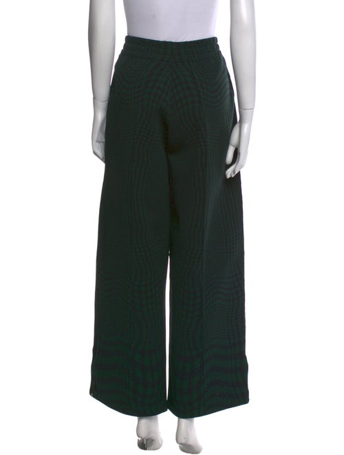 Burberry Plaid Print Wide Leg Pants