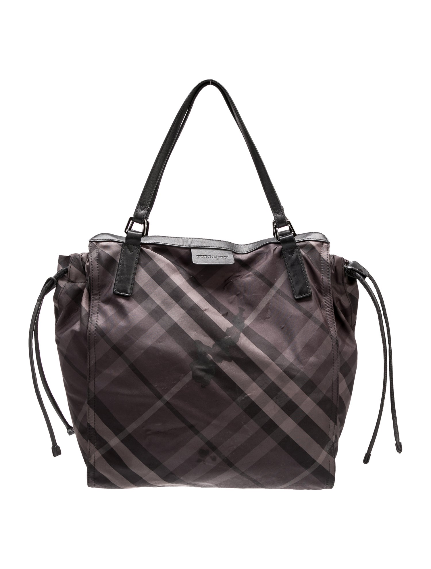 Burberry Smoked Check Bucket Bag