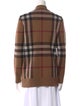 Burberry Wool Plaid Print Sweater