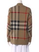 Burberry Plaid Print V-Neck Sweater