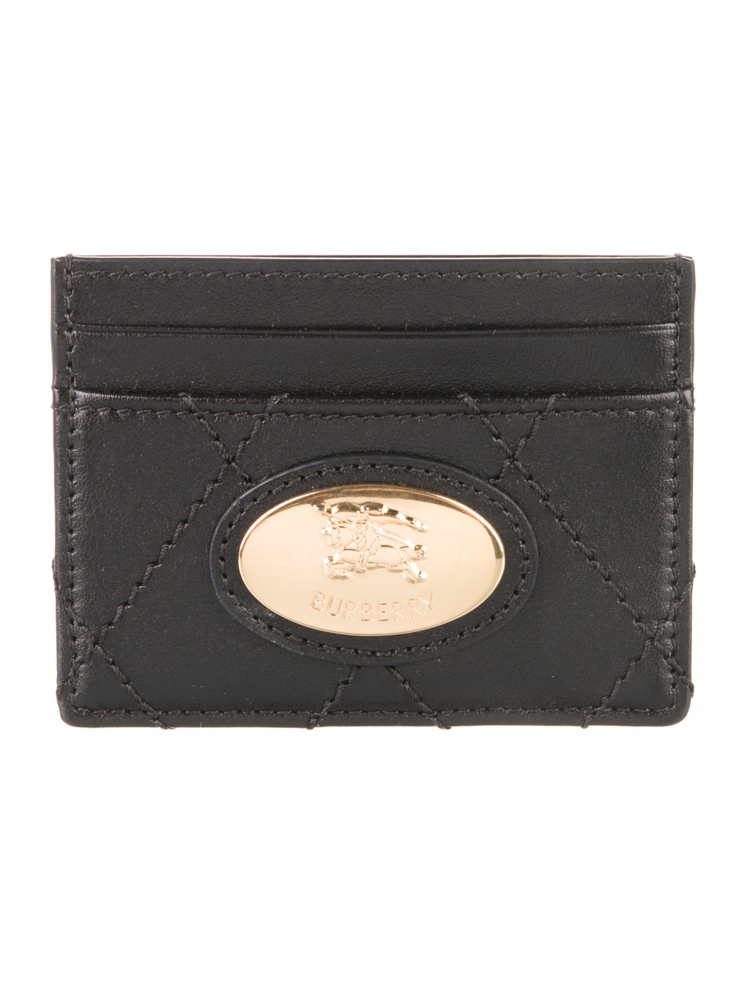 Burberry Calf Leather Printed Wallet