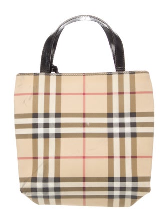 Burberry Nova Check Top Handle Bag