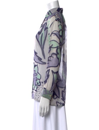 Burberry Silk Printed Blouse