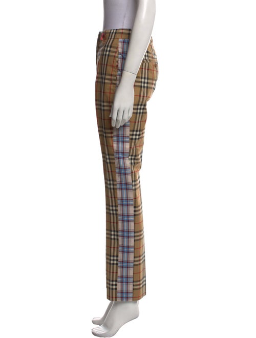 Burberry Plaid Print Straight Leg Pants