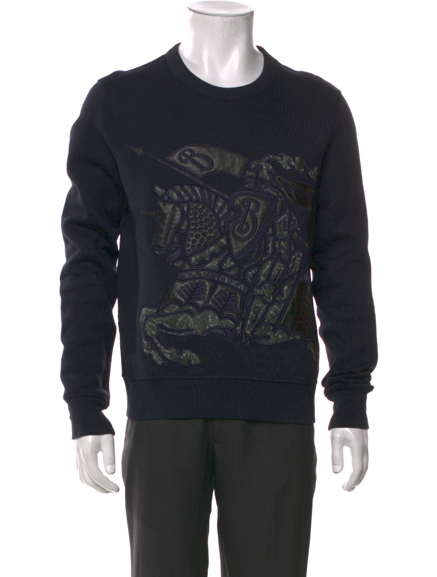 Burberry Nova Check Pattern Crew Neck Pullover