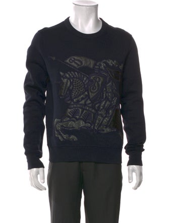 Burberry Nova Check Pattern Crew Neck Pullover