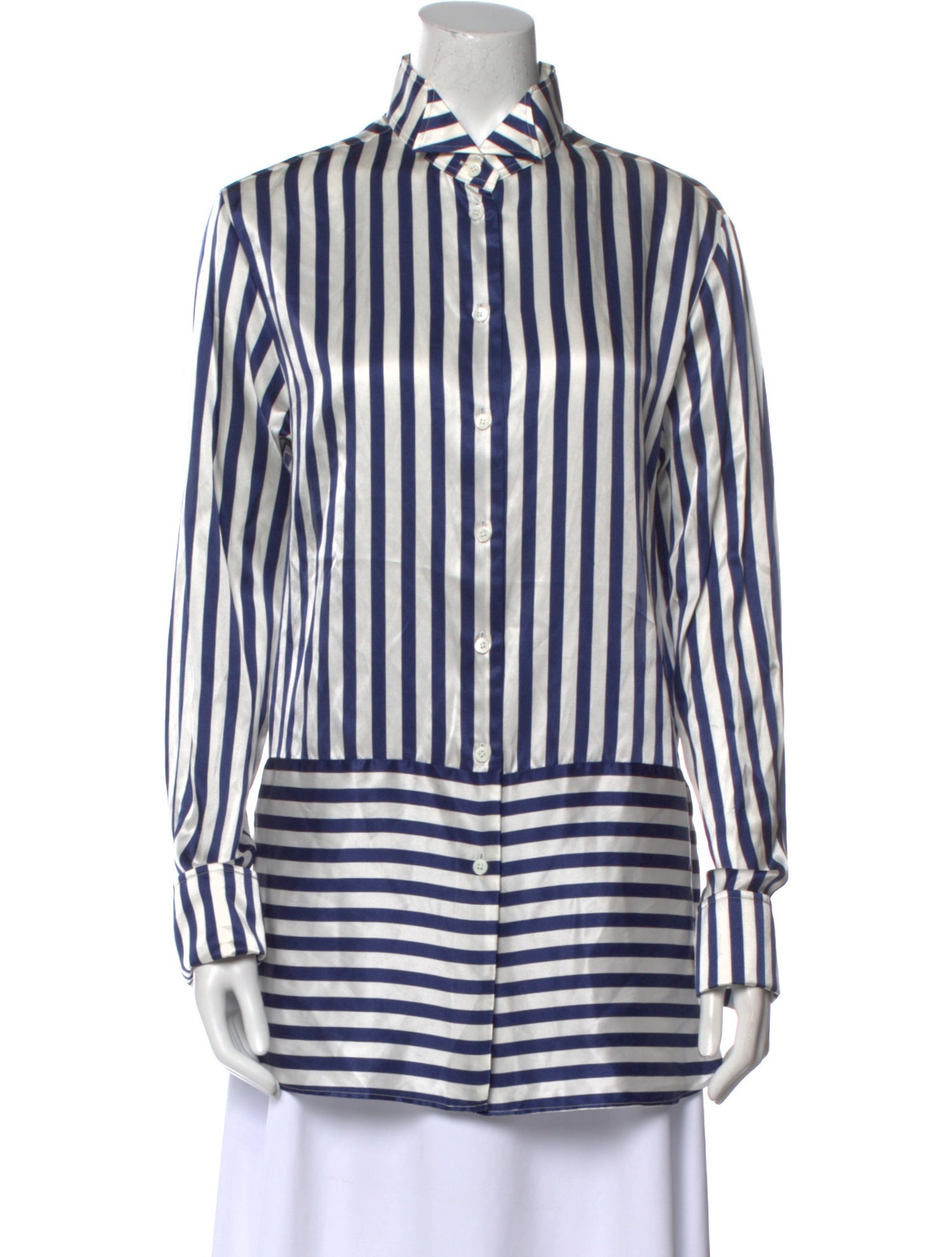 Burberry Silk Striped Tunic