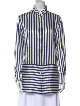 Burberry Silk Striped Tunic