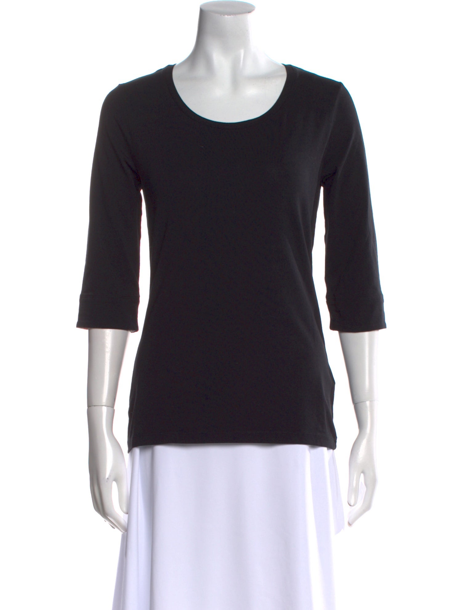 Burberry Scoop Neck Three-Quarter Sleeve T-Shirt w/ Tags