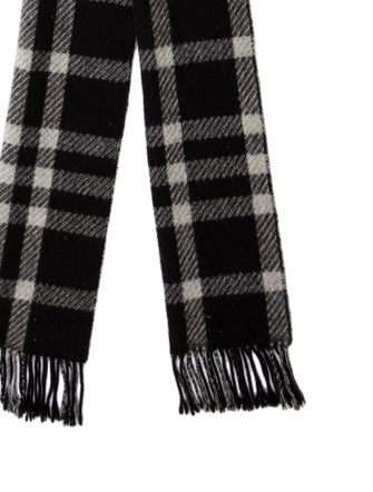 Burberry Cashmere Plaid Print Scarf